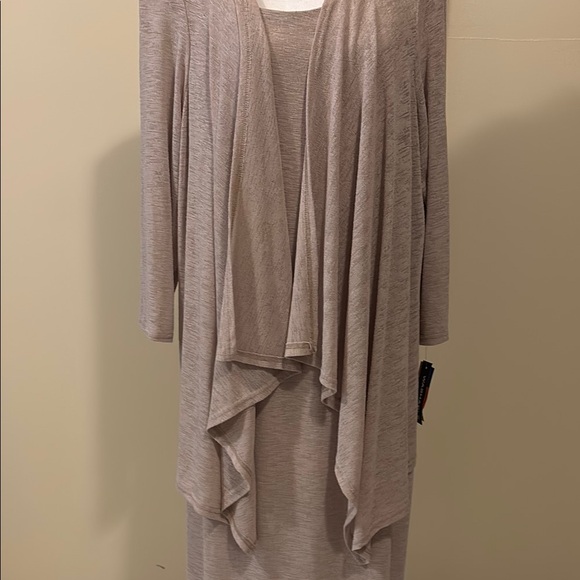 NWT R&M Richards Light Tan Dress - size 18W - Picture 4 of 12
